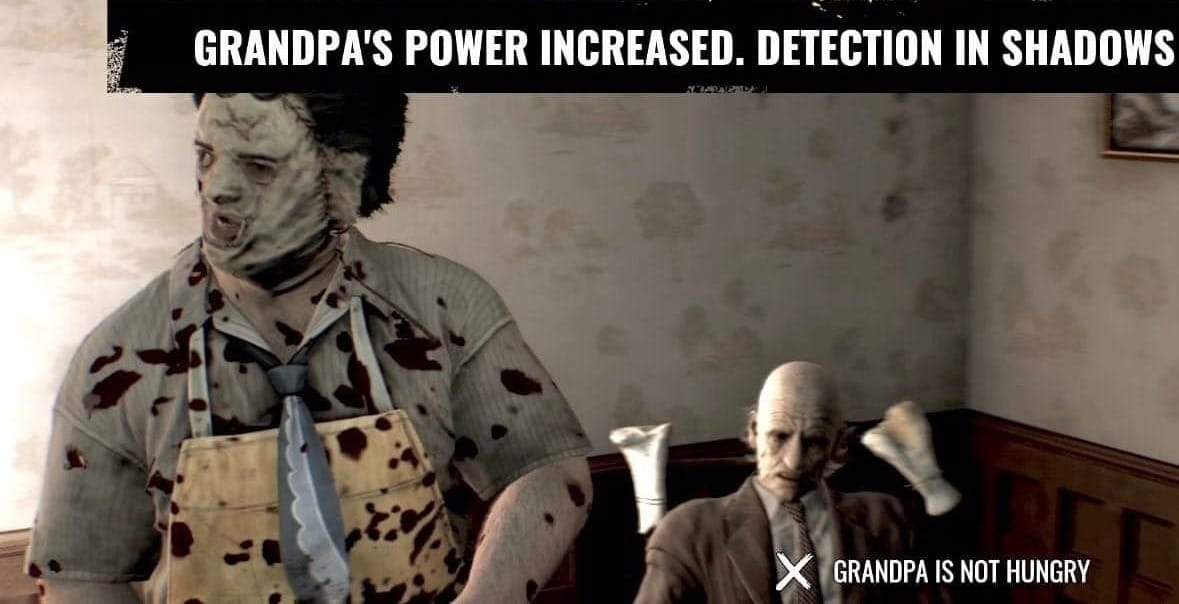 Grandpa's power increased